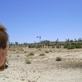 The road eventually leaves the rough cinder area, crosses some light sand, then I find myself at a corral (Water Tank 3)