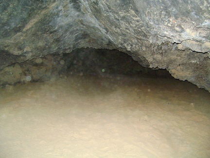 At its shallowest point, the crawl-under inside the Lava Tube is only a few feet high