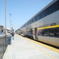 The train from Stockton to Bakersfield makes a stop