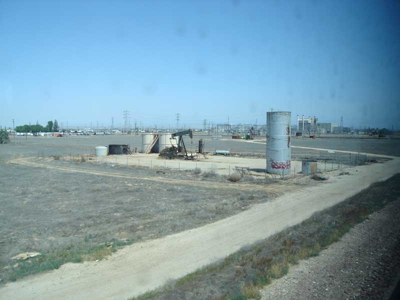 The train approaches the end of its route at Bakersfield