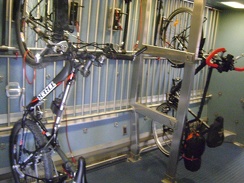 Another bike shared the bike rack with me aboard the Amtrak San Joaquin train yesterday
