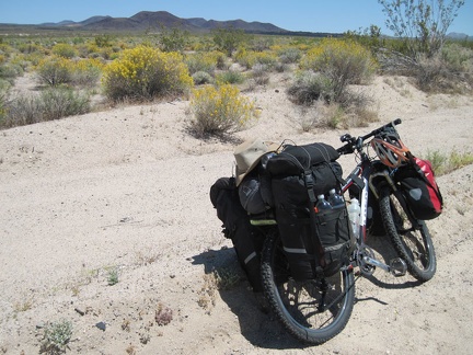 My next break along Kelbaker Road is near the road to the Rainy Day Mine site, with the cinder cones in the background