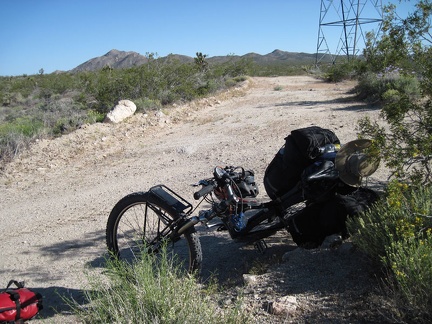 I park the 10-ton bike and go for a walk when I see some openings in the landscape that might make for a good campsite