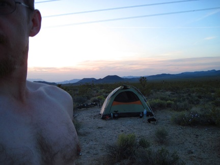 A nice sunset and views of the cinder cones end my first day of this trip