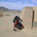 The Mojave National Preserve entrance sign just outside Baker is my first stop