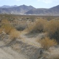 From &quot;10-mile bend&quot; on Kelbaker Road, I can see the dust from four-wheel-drive vehicles travelling the old Mojave Road
