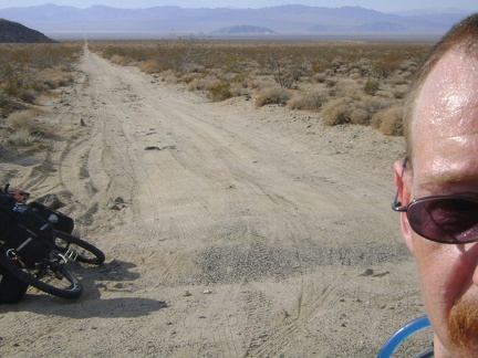 I haven't been down this road before; I'm ready to ride down to 17-Mile Point (the near hill at left)