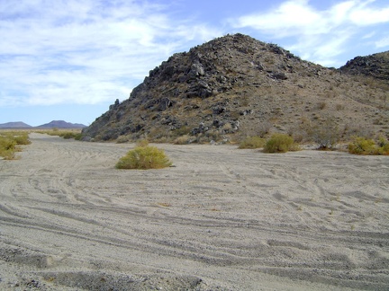 Looking back at the hill called 17-Mile Point as I pass by