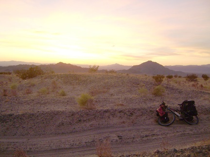 This Devil's Playground campsite is perfect near Old Kelso Road, with pointy Cowhole Mountain in the background