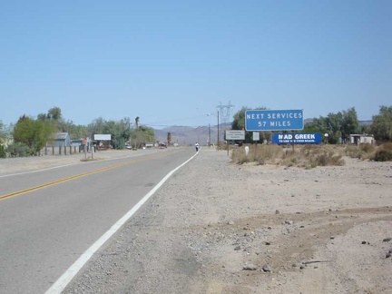 On the way out of Baker on Highway 127