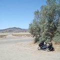  I stop for a quick break across from the road that crosses Silver Dry Lake (very dry right now)