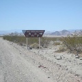 The exit to the Salt Creek Hills ACEC (Area of Critical Environmental Concern)