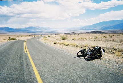 I look back down behind me again to Death Valley