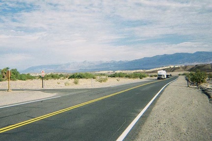 Leaving Furnace Creek campground and heading north on Highway 190