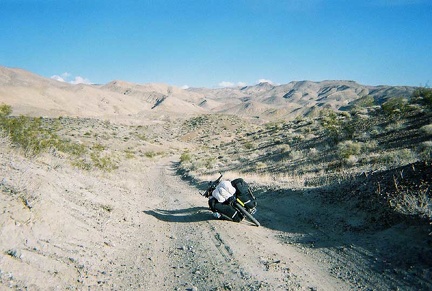 The final two miles or so of today's ride are downhill