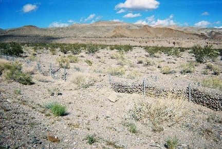 An old rock wall along Daylight Pass Road