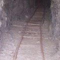 An old track leads into the Bighorn Mine tunnel