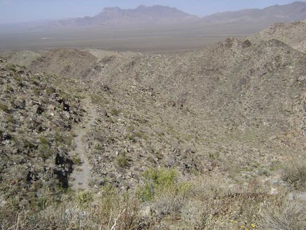 The views were already great, but now I'm way above the main mine road below as I climb the switchback to the upper area