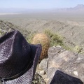 I sit down for a break on a boulder just beyond the upper Bighorn Basin mine and take in the visuals at about 3875 feet