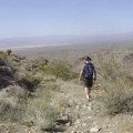 The return hike down into Devil's Playground Wash allows me to walk toward some great views that were behind me on the way up