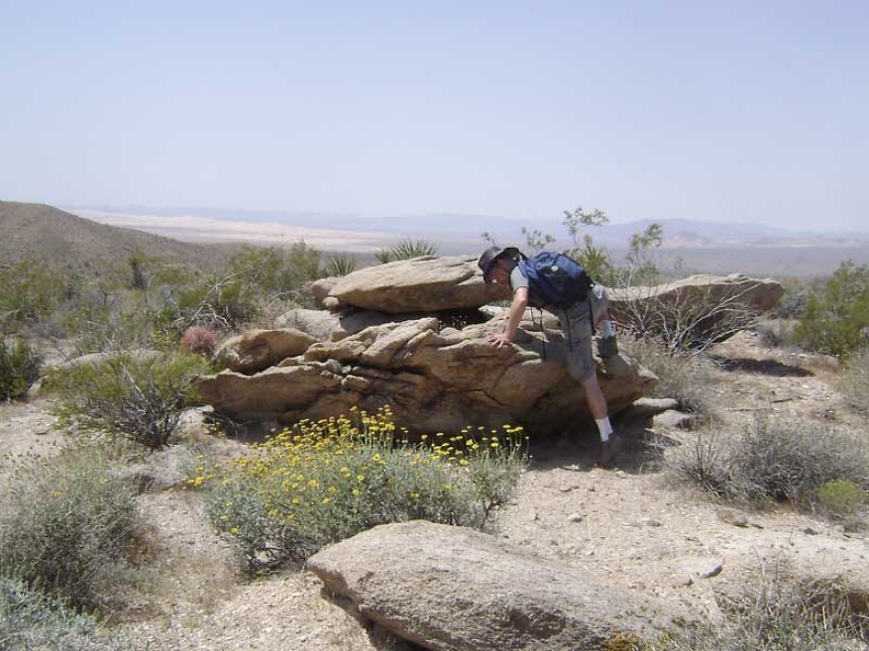 This nearby rock outcrop will serve as a nice spot for a short break