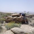 This nearby rock outcrop will serve as a nice spot for a short break