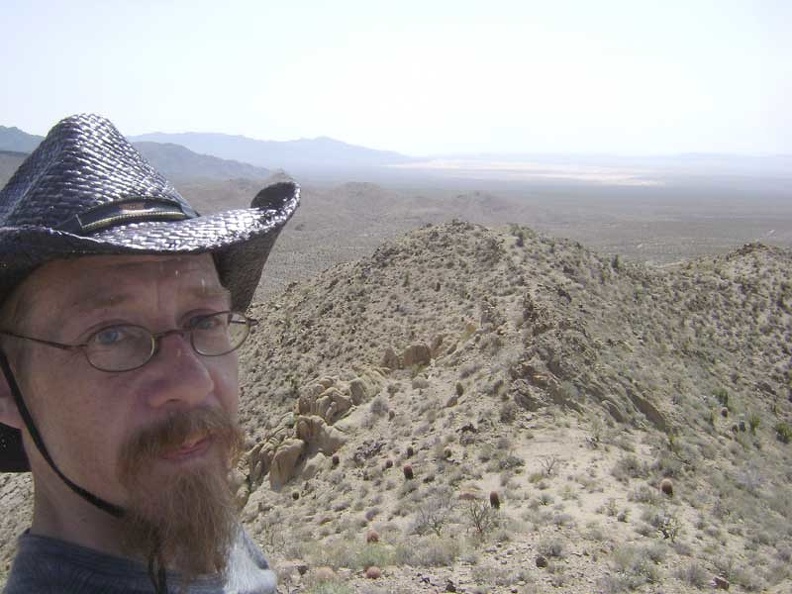 Looking southwest from the top of hill 1161 along a saddle that I'll follow to the next high point of the ridge