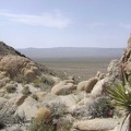 Northwest view through the boulders on the ridge