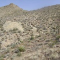 Partway down the hill, I look behind me and see that I've already dropped below that mine shaft over on the other hill