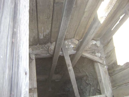 Mine shaft at the first mine site