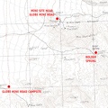 Mojave National Preserve map, Day 3: Globe Mine Road campsite to Bolder Spring day hike