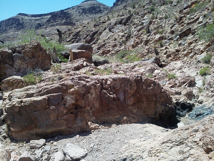 I like this stretch of Borrego Canyon because there isn't as much vegetation to avoid, due to the rocky floor