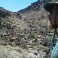 Much of Borrego Canyon is rocky and brushy like here, offering no obviously good hiking route up the canyon