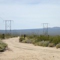I take a look at the power-line road that heads southwest across the Ivanpah Valley