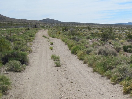 I continue riding up the road toward Brant siding, where there is supposed to be another road leading up into the hills