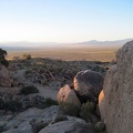 Sunset is approaching, so it's time to turn around and start the mile-long walk back to the tent