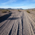 When Crucero Road reaches Broadwell Dry Lake, it forks to make two separate northbound roads