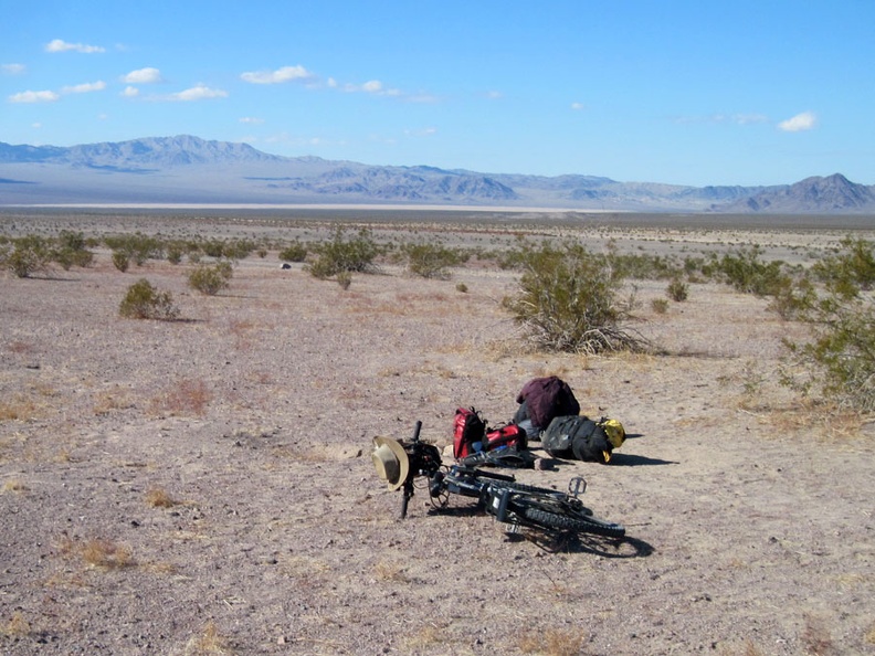 Everything has been packed into the saddlebags that will be attached to my bike, after I walk everything out to the road