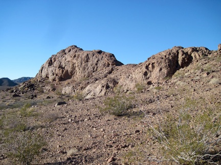 The Broadwell Natural Arch formation has the shape of a horse's saddle when viewed from the southeast