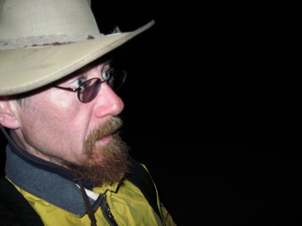 The hike across Broadwell Dry Lake in the still darkness is really pleasant; then I settle in for a cold evening in the tent