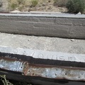 An inscription in the concrete at the Mail Spring cistern reads 'Bob + Louise'