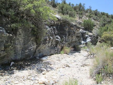 Rock wall in Keystone Canyon