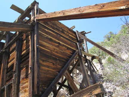 Slightly refreshed from my break, I go for a walk around the site and note a fairly intact old chute