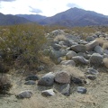 Looks like I may have a rocky hike ahead me up into Bull Canyon, the gap in the middle of the two big hills