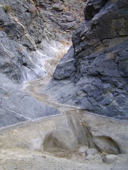 Walking up Bull Canyon, I pass through a short narrows