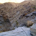 I take another detour to avoid a brushy area in Bull Canyon and now need to climb back down to the wash