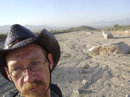 Hmmm... there are no more tire tracks in the wash here; where did they go, and where is the road that I was on?