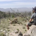 There doesn't seem to be more water to discover in Cottonwood Canyon, so I climb up a small hill for a break with nice views