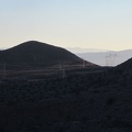 The power lines crossing the pass in the Cady Mountains pick up the end-of-day sunlight quite sculpturally