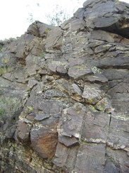The colourful yellow lichen on these rocks is quite painterly